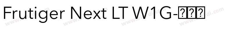 Frutiger Next LT W1G字体转换 Frutiger Next LT W1G字体转换